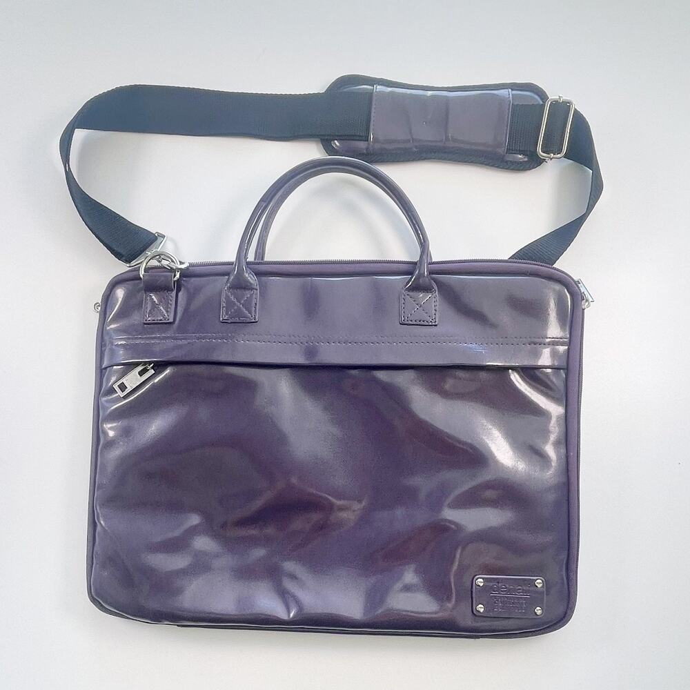 Denali Purple Soft-Side Laptop Briefcase High Shine Modern Retro Urban